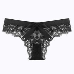 Lace Stretch Underwear Young Girls Sameless Briefs Panties Sexy Transparent Underwears for Women Sex Low Waist Lingerie Black White S-XL