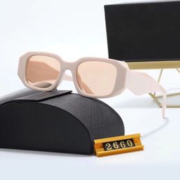 Designer occhiali 2660 designer quadrata vintage piccolo telaio da sole da sole da donna da donna da uomo