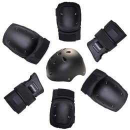 Elbow & Knee Pads 7pcs/set Roller Skating Wrist Protect Skateboarding Riding Protection Adjustable Outdoor Sports Safety Guard