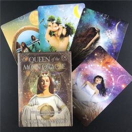 English Queen of the Moon Tarot L Oracles Card Board Deck Games Playing Cards For Party Game