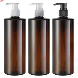 12pcs 500ml lotion pump bottle empty shampoo plastic shower gel packaging container PET bottlegoods