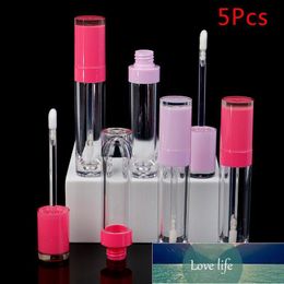 quality lip gloss Australia - Storage Bottles & Jars 5pcs 5ML Empty Lip Gloss Bottle Pink Cap DIY Plastic Tube Beauty Cosmetic Packing Container Factory price expert design Quality Latest Style