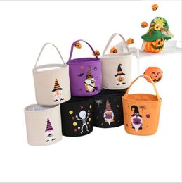 Party Halloween Candy Bucket Funny Trick or Treat Tote Bag Pumpkin Basket Festival Gift for Family