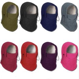 Cycling Caps & Masks Winter Cap For Men Thermal Fleece Balaclava Beanies Hats Hiking Scarves Motorcycle Ski Mask Camping Neck Warmer
