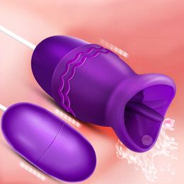 Dil Vibratörler USB Güç Titreşimli Yumurta G-Spot Masaj Oral Yalama Klitoris Stimülatörü Seks Oyuncakları Kadınlar için P0818