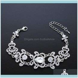 Link, Chain Bracelets Jewelrydesigners Bridal Womens With Diamond Bracelet Women Bra29 Drop Delivery 2021 9Pis4