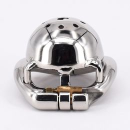 Super Small Chastity Device Stainless Steel Short Cock Cage with Stealth lock Ring Prevent Erection Sex Toys For Men