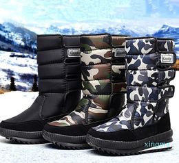 Женские / мужские снежные сапоги водонепроницаемые нескользкие хлопчатобумажные ботинки на открытом воздухе
