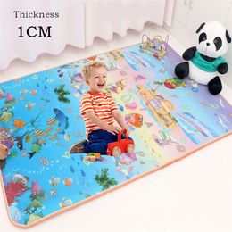 Thickness 1cm Baby Play Mat Toys for Children Rug Playmat Developing Mat Baby Room Crawling Pad Folding Mat Puzzle Baby Carpet 210320