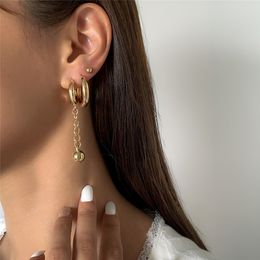 Punk Goth Ball Hanging Earrings Set for Women Charm Fashion Drop Acrylic Earring Brinco Piercing Jewellery 2021 New Gifts