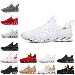 Good quality Non-Brand men women running shoes Blade slip on black white red gray orange gold Terracotta Warriors trainers outdoor sports sneakers EUR 39-46