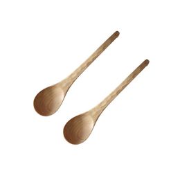 Spoons 2 Pcs Wooden Creative Hand Carved Tortoise Shell Pattern Antislip Kitchen Soup - Original Color