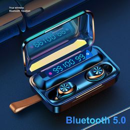 True Wireless Headphone TWS Waterproof Earbuds Bluetooth 5.0 Smarts Touch 9D Stereo Earphones For Phone Headsets With Microphone