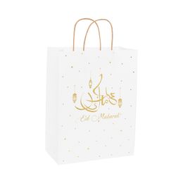 5pcs/10pcs Disposable Gift Bag Eid Mubarak Happy Ramadan Party Supplies Celebration Decoration Eco-Friendly 210323