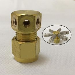 types of coupling UK - Watering Equipments (100pcs lot)9.52mm Water Connection Pipe,End Brass Ferrule Type Porous Connector, Quick Coupling Connector