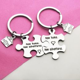 New Home Housewarming Gift Souvenir Key Ring Custom Adventures Stainless Steel Keychain