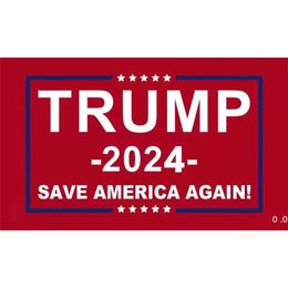 Trump 2024 Flag 10 Styles Donald Flags Keep America Great Again Polyester Decor Banner For President USA ZZE11537