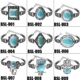Charm Bracelets Vintage Designer Retro Elephant Owl Boho Bracelet Jewellery Charm-Bangles
