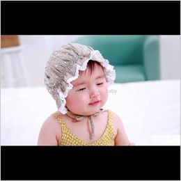 Korean Star Infant Baby Caps Lace Princess Cap Girl Spring Summer Children Court Style For Child Wplfz Hair Accessories G4Mf1