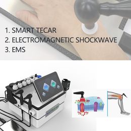 3 IN 1 Tecar CET RET EMS Shock Wave Pain Relief Equipment Physical Therapy EMSWave for ED Treatment