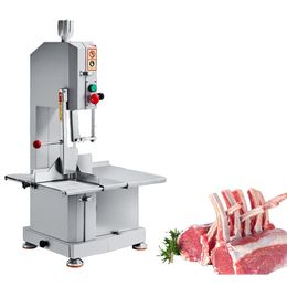 Electric Meat Bone Saw Machine 110V 650W Commercial Bone Cutting Machine Heavy Duty Frozen Beef Cutter Perfect for Cutting Fish Pig's Hoof