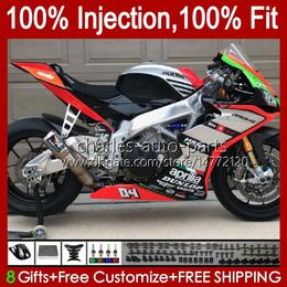 Injection Fairings For Aprilia RSV1000RR RSV4 RSV-1000 Body 39No.149 RSV 1000 RSV1000 R RR 09 10 11 12 2013 2014 2015 RSV1000R 2009 2010 2011 2012 New silvery 13 14 15 Body