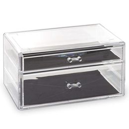 Storage Boxes & Bins Drawer Makeup Organizer,Clear Cosmetic Organizer Plastic Jewelry Display Box Organizers And Stand