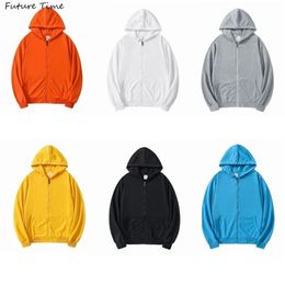 Couples Hoodies Men Male Casual Solid Black Hoodies Sweatshirt Male Hip Hop Streetwear Top Mens Oversized Zip Up Hoodie Women 210729