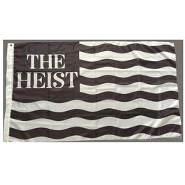Heist Stripe 3x5ft Flags 100D Polyester Banners Outdoor Vivid Colour High Quality With Two Brass Grommets