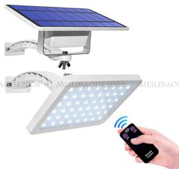 800lm Solar Garden Light 48leds IP65 Integrate Split Solar Lamps With Remote Adjustable Angle Outdoor Solar Wall Lights For Street Park Community Road Aisle