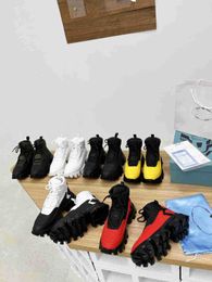 Designer novos sapatos casuais das mulheres dos homens cloudbust trovão rendas até sapatos 19fw cápsula série cor correspondência plataforma tênis caixa