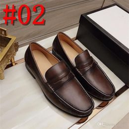 L5 2020 Trendy wedding Shoes for Men Genuine Leather black flat shoes Oxfords Man Party dress Formal prom business shoes