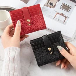 Fashion Lace Wallets Women PU Small Wallet Short Design Hasp Card Organiser Holder for Ladies Cute Coin Purses