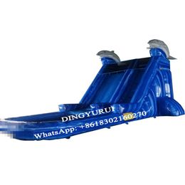 Customised Design Dolphin Inflatable Slide Water With Pool Outdoor Games & Activities