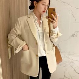 Korean Style OL Work Wear Blazer For Women Autumn Slim Elegant Blazers Ladies Tops Suit Casual Single Breasted Coat 210514