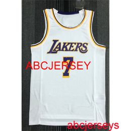 7# ANTHONY retro white 75th basketball jersey Embroidery XS-5XL 6XL