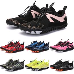 2021 Four Seasons Five Fingers Sports shoes Mountaineering Net Extreme Simple Running, Cycling, Hiking, green pink black Rock Climbing 35-45 color 117