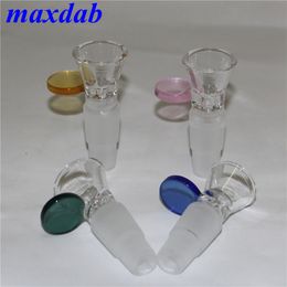 wholesale ash catchers Canada - Glass bowl for water pipe oil rig bongs hookah tobacco dry herb bowls smoking accessory hand pipes ash catcher nectar collector