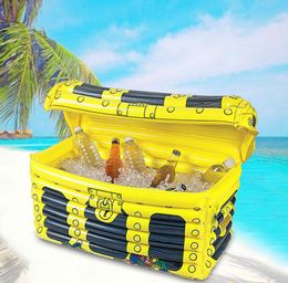 Inflatable swimming pool ice bucket drink fruit box treasure bar party holiday beach interactive pvc toy accessories