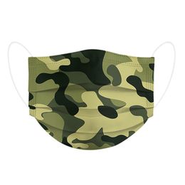 2022 New Disposable adult mask children camouflage series printing face-mask men and women protective three-layer masks