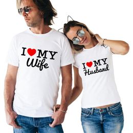 2022 regalos de aniversario de boda esposa Camiseta para mujer Llegada Groom Novias Amantes de la novia Tshirt Mujeres Amo a mi esposa Marido Impresión de aniversario de boda Regalo