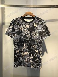 22ss Designers Tee top Mens Womens T Shirts camouflage pattern Man Paris Fashion T-shirt short Sleeve luxurys Tshirts blue white M-3XL