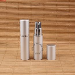 20pcs/lot Wholesale 5ml Aluminium Glass Perfume Bottle Mini Parfum Spray Container Women Cosmetic Pot Liquid Packaginghood qty