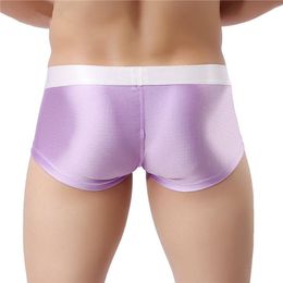 Mens Luxury Underwear Underpants Sexy Lingerie Boxers U Convex Pouch Boxershorts Low Mini Trunks Smooth Seamless Gay Men Panties Briefs Drawers Kecks Thong A7CO