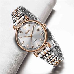 LIGE Brand SUNKTA Women Watches Business Quartz Watch Ladies Top Luxury Female WristWatches Girl Clock Relogio Feminin 210616