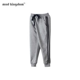 Mudkingdom Big Boys Girls Jogger Pants Winter Warm Children Fashion Clothing Casual Drawsting Trousers Kids Clothes 210615