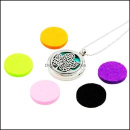 Pendants Arts, Crafts & Gifts Home Garden Essential Oil Diffuser Necklace Aromatherapy Locket Pendant Set With 5 Colour Felt Pads And 1 Chain