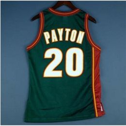 001Custom Men Youth women Vintage Gary Payton Vintage Jersey College basketball Jersey Size S-6XL or custom any name or number jersey