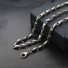 Fashion titanium steel round melon sub-chain tapered chain men's wild stainless steel necklace Jewellery