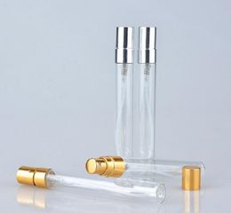 DHL 10ml Glass Perfume Bottle Empty Refilable Spray Bottle Small Parfume Atomizer Perfume Sample Vials test glass bottle